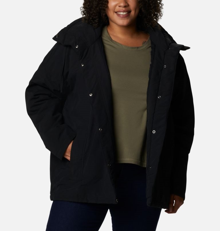 Women's Columbia Maple Hollow Insulated Jackets Black | Plus Size CA-PA380